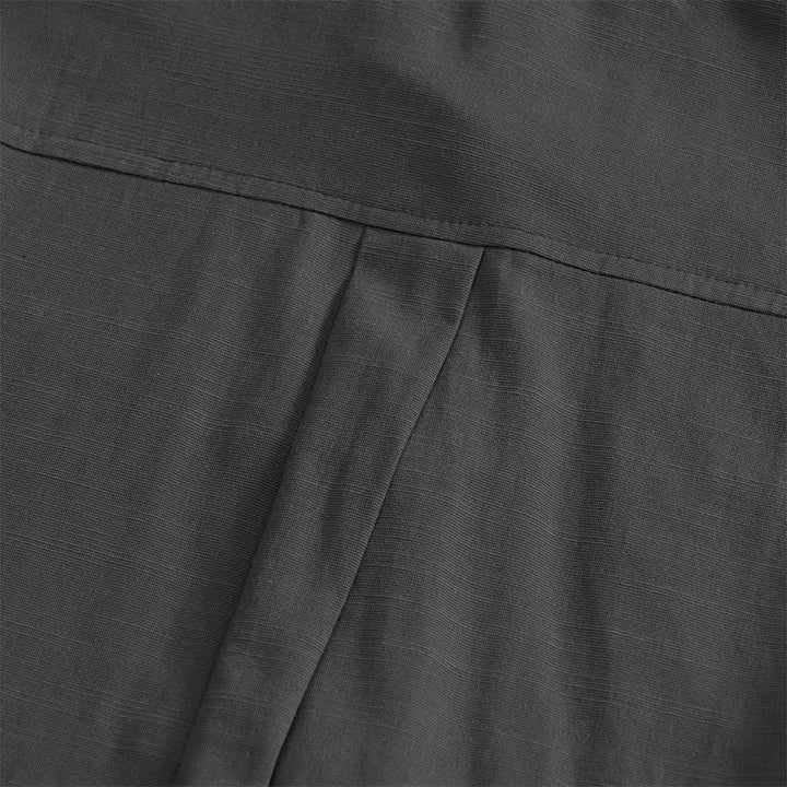 Buddha Stones Chemises d'été décontractées pour hommes, style Tang, à manches courtes, boutonnées et poches plaquées. - image 3