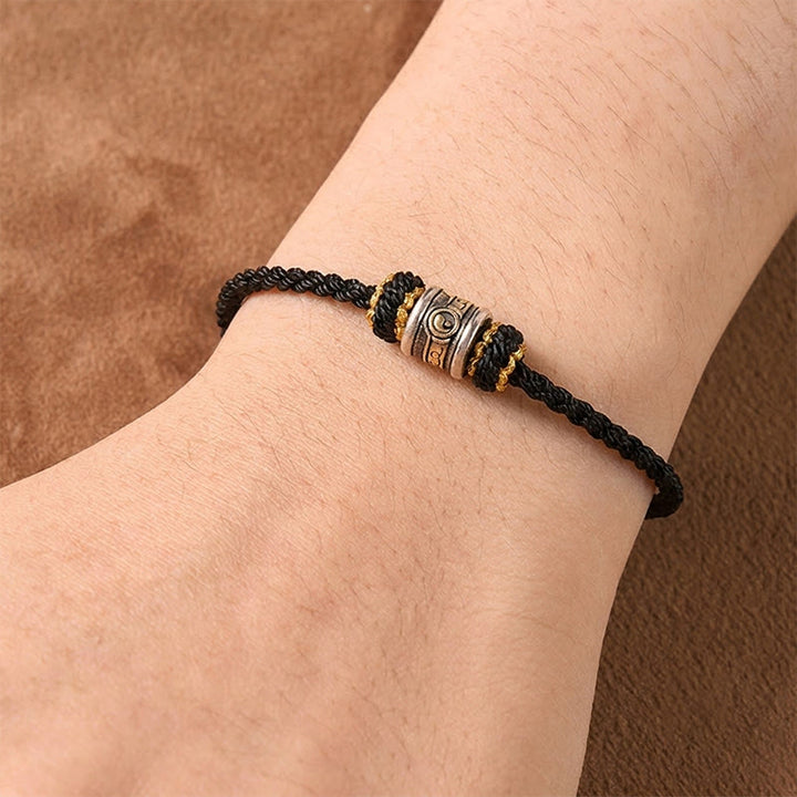 Buddha Stones Bracelet d'harmonie Yin Yang en cuivre et fil rouge - image 14