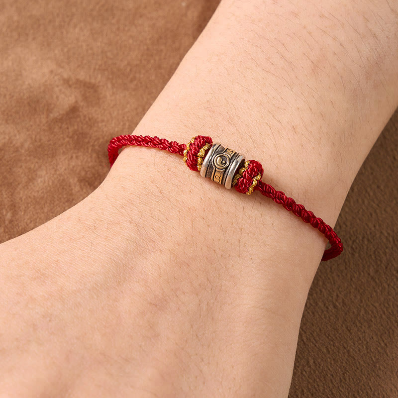 Buddha Stones Bracelet d'harmonie Yin Yang en cuivre et fil rouge - image 19