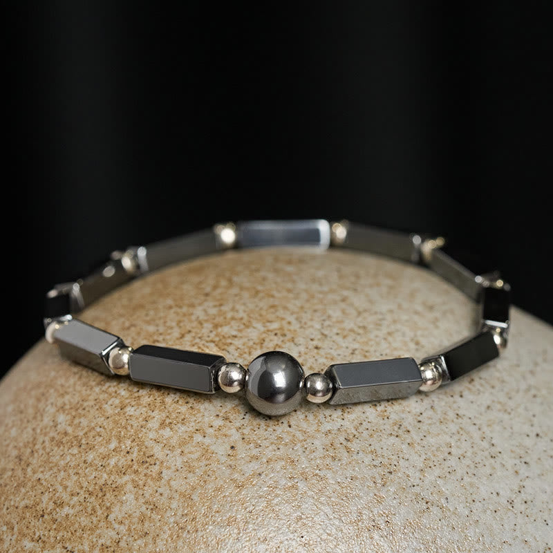 Buddha Stones Bracelet puissant en hématite composé de 3 perles - image 6