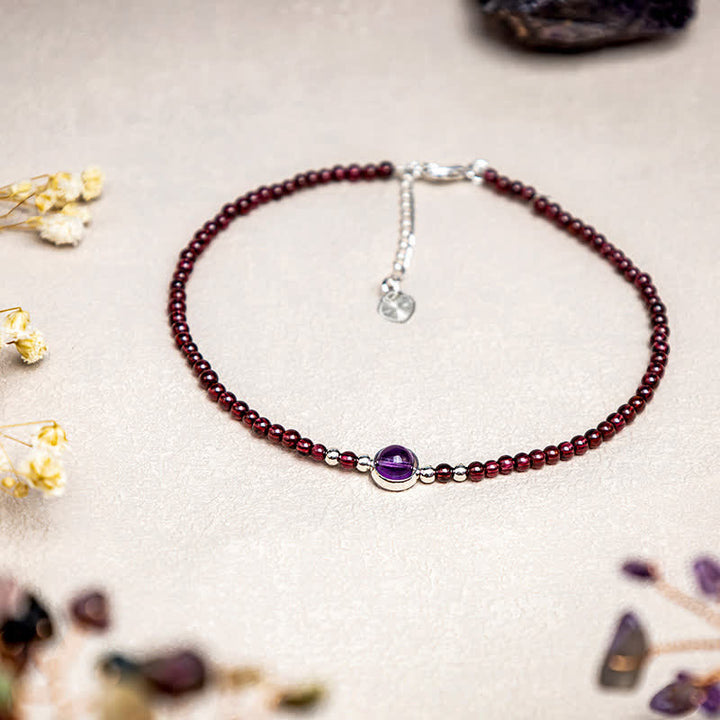 Buddha Stones Grenat Améthyste Purification Calme - Grenat (Purification ♥ Protection) - image 0