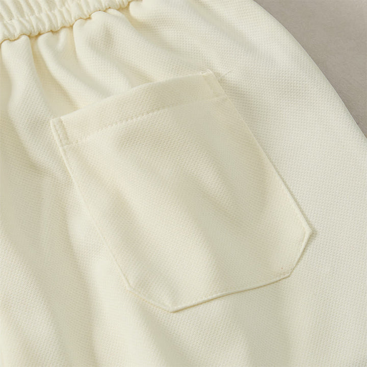 Buddha Stones Short d'été bohème pour homme, taille élastique avec cordon de serrage et bordure géométrique, poches - image 22