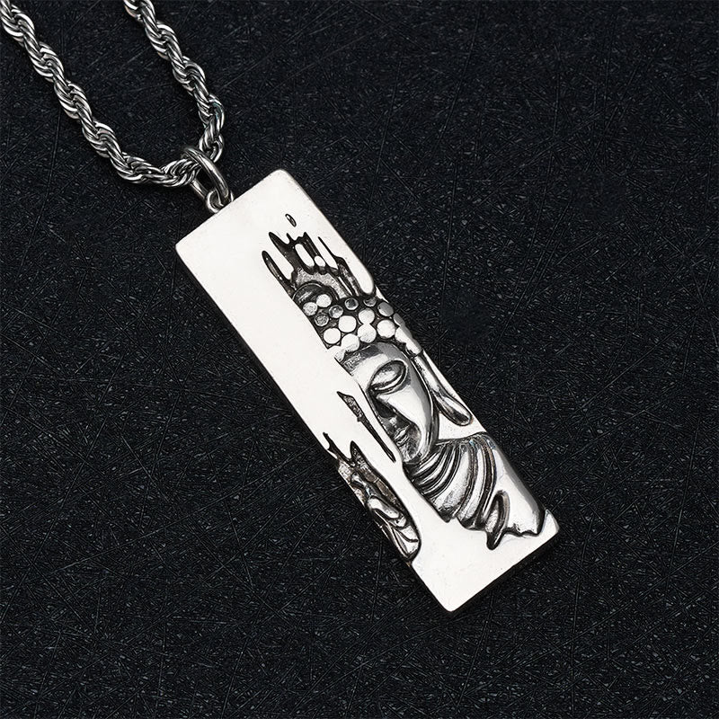 Buddha Stones Tathagata Bouddha Force Protection Amulette Porte-bonheur Collier Pendentif Style Vintage - image 18