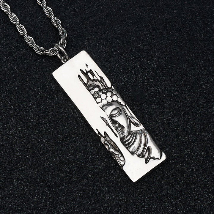 Buddha Stones Tathagata Bouddha Force Protection Amulette Porte-bonheur Collier Pendentif Style Vintage - image 18