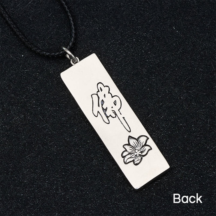 Buddha Stones Tathagata Bouddha Force Protection Amulette Porte-bonheur Collier Pendentif Style Vintage - image 4