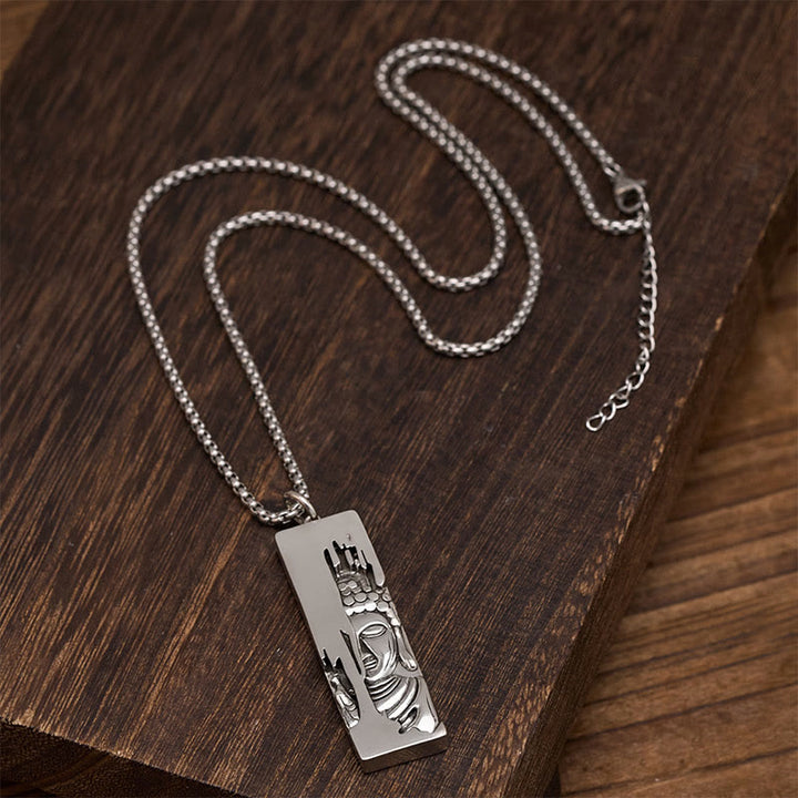 Buddha Stones Tathagata Bouddha Force Protection Amulette Porte-bonheur Collier Pendentif Style Vintage - image 13