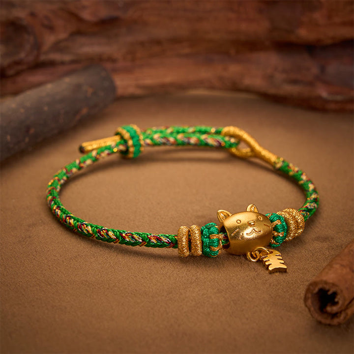 Buddha Stones Bracelet d'équilibre en fil de cuivre multicolore avec poisson-chat - image 19