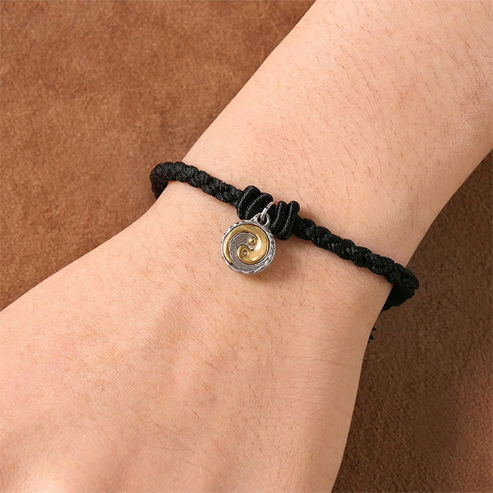 Buddha Stones Bracelet d'équilibre Yin Yang en cuivre et fil rouge - image 13