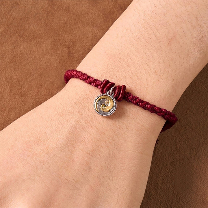 Buddha Stones Bracelet d'équilibre Yin Yang en cuivre et fil rouge - image 11