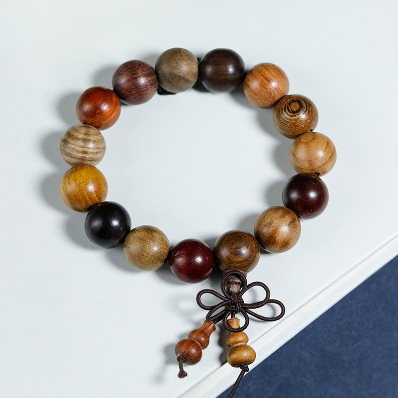 Bracelet de méditation et de bénédiction Mala en bois de wengé avec 108 perles de Buddha Stones - image 11