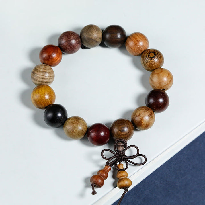 Bracelet de méditation et de bénédiction Mala en bois de wengé avec 108 perles de Buddha Stones - image 11