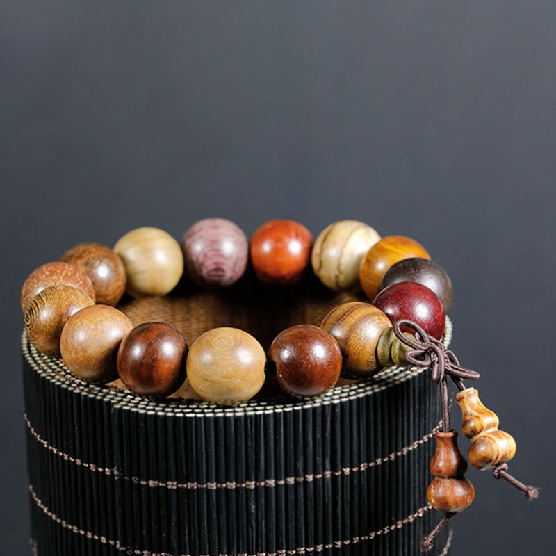 Bracelet de méditation et de bénédiction Mala en bois de wengé avec 108 perles de Buddha Stones - image 13
