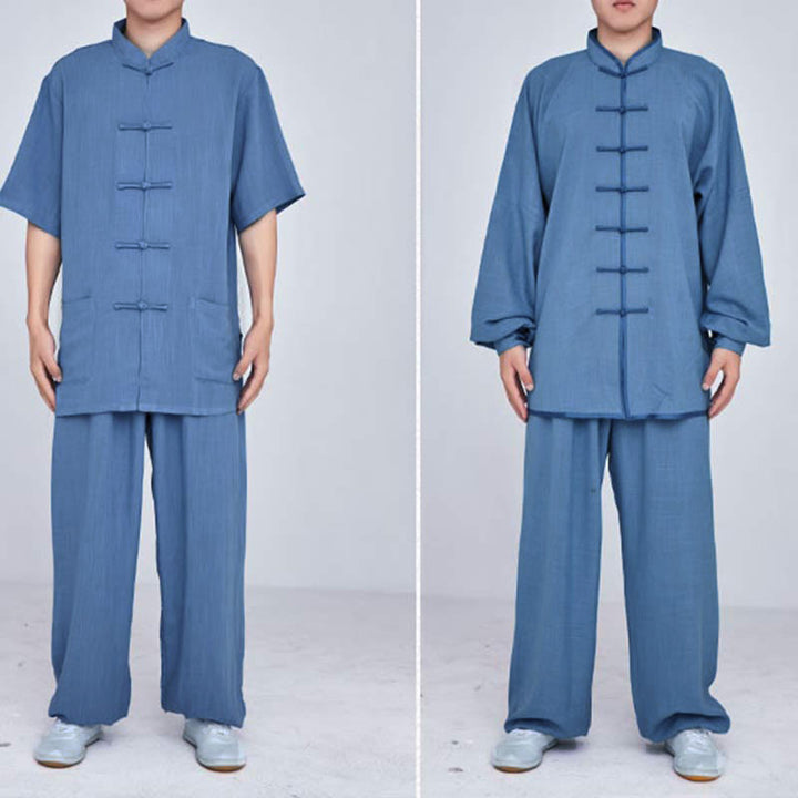 Ensemble de vêtements unisexe brodés Buddha Stones, méditation, prière zen, Tai Chi spirituel, Qigong - image 29