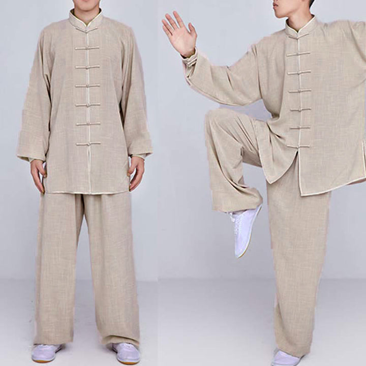 Ensemble de vêtements unisexe brodés Buddha Stones, méditation, prière zen, Tai Chi spirituel, Qigong - image 9
