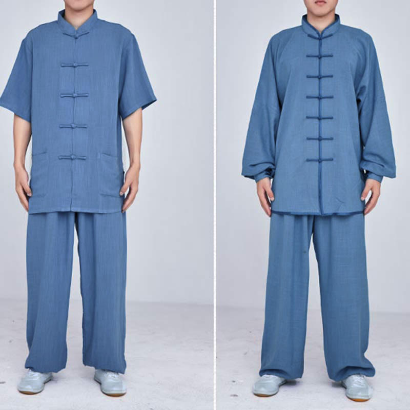 Ensemble de vêtements unisexe brodés Buddha Stones, méditation, prière zen, Tai Chi spirituel, Qigong - image 29