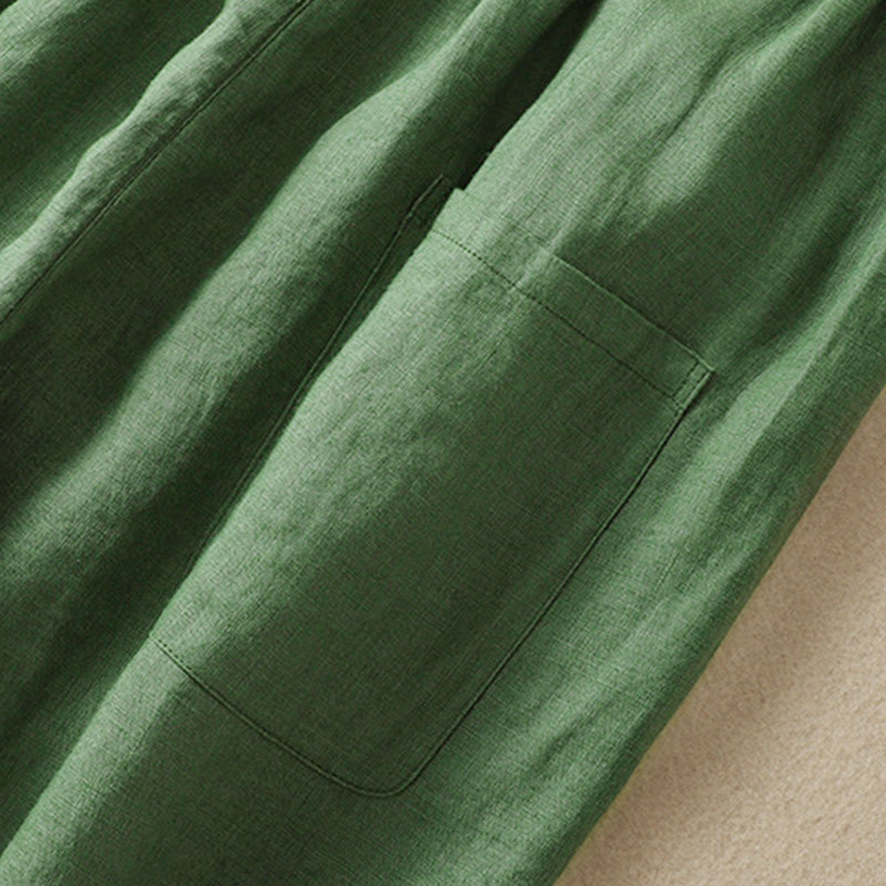 Pantalon harem d'été pour femme Buddha Stones avec cordon de serrage et poches - image 10