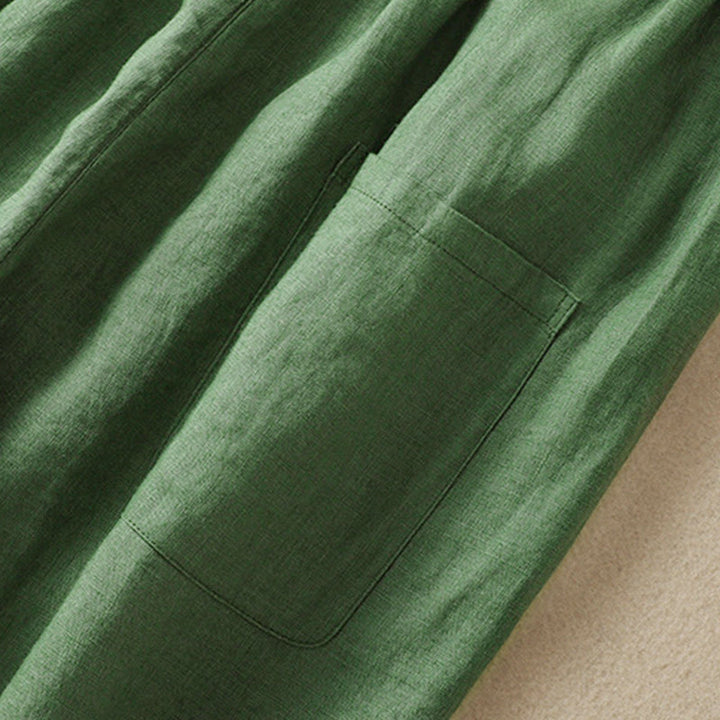 Pantalon harem d'été pour femme Buddha Stones avec cordon de serrage et poches - image 10