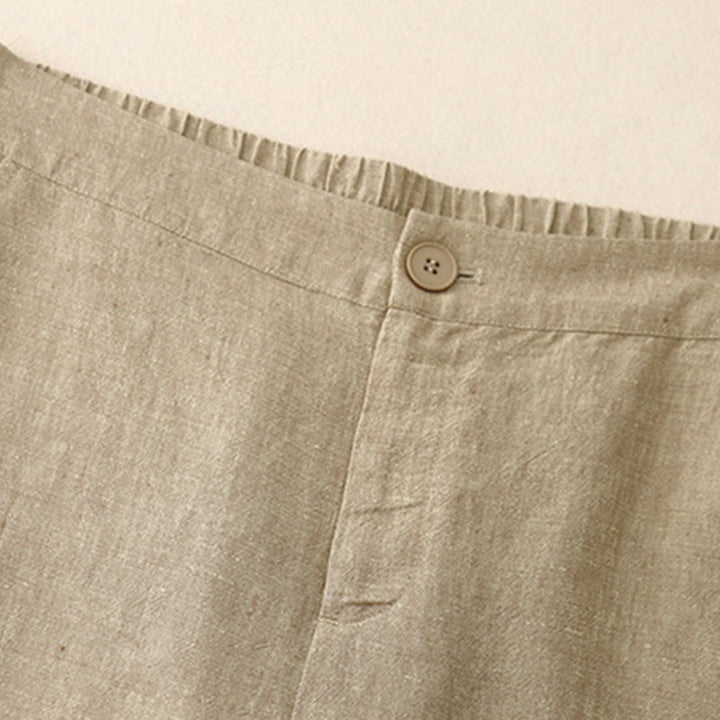 Pantalon ample à taille élastique et poches pour femme, motif Buddha Stones. - image 7