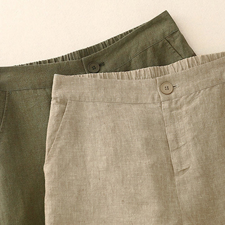 Pantalon ample à taille élastique et poches pour femme, motif Buddha Stones. - image 13