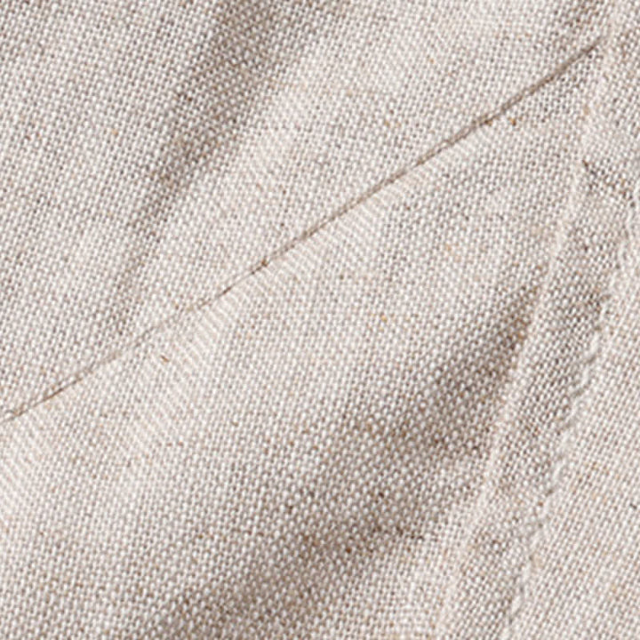 Buddha Stones Pantalon long en lin uni, coupe droite, avec cordon de serrage et poches, idéal pour le printemps et l'été. - image 8