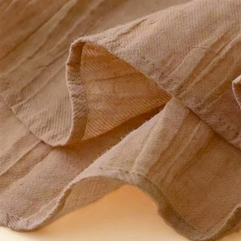 Robe midi sans manches à taille élastiquée et cordon de serrage, ornée de Buddha Stones et confectionnée à la main. - image 6
