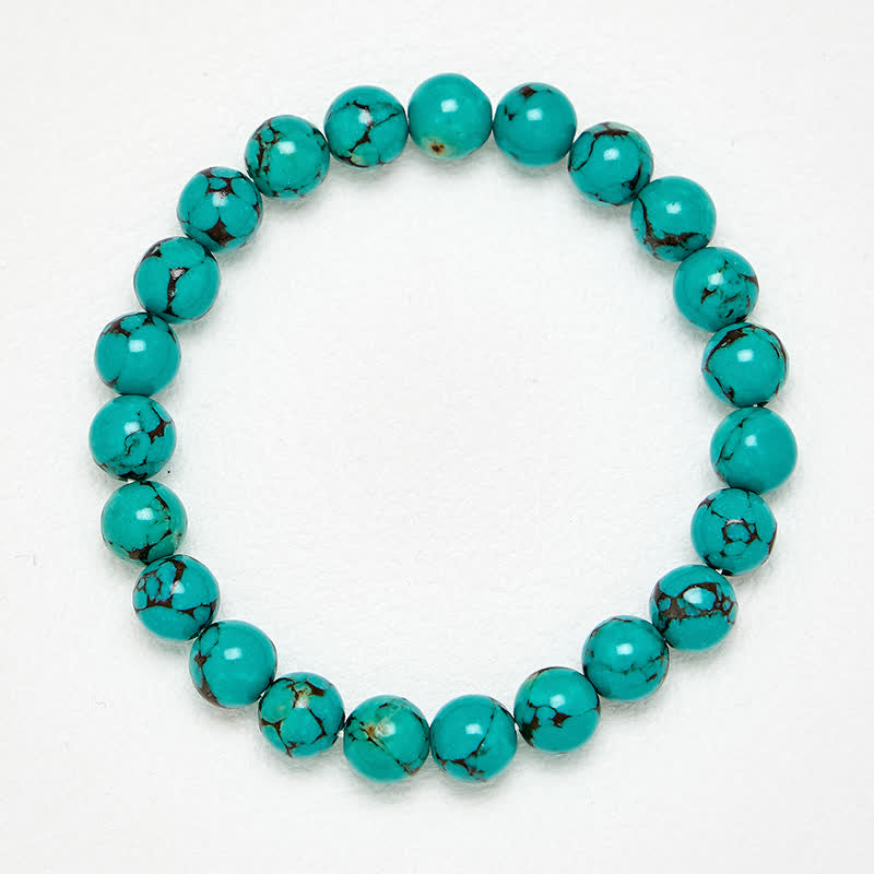Buddha Stones Bracelet de protection en perles turquoise - image 3