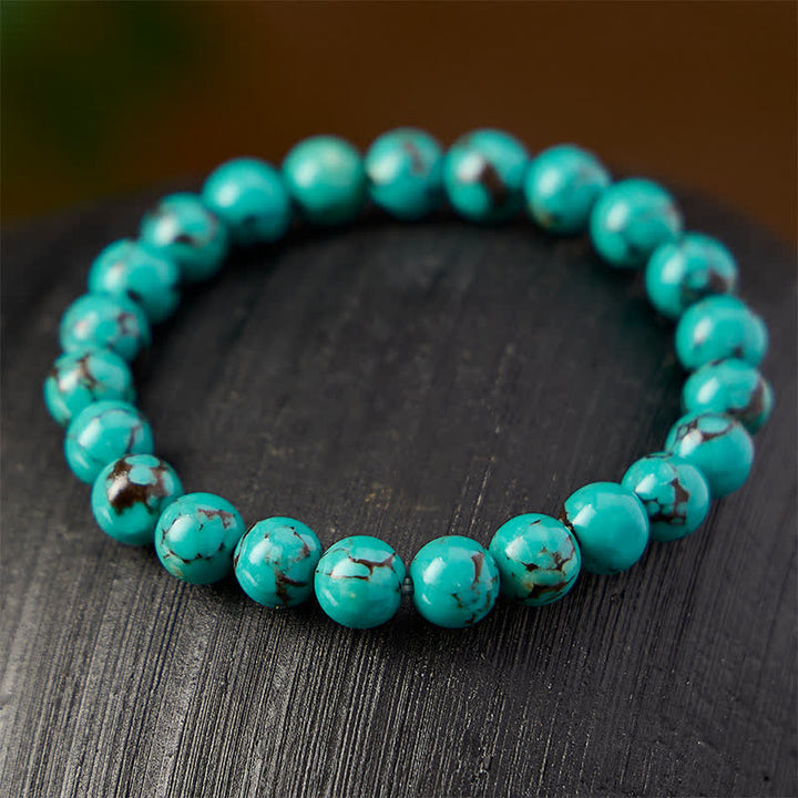 Buddha Stones Bracelet de protection en perles turquoise - image 2
