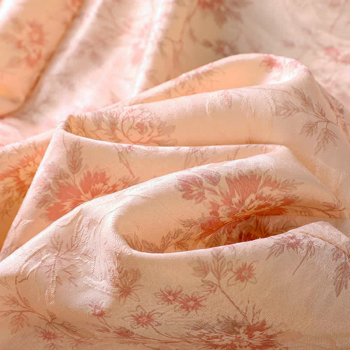 Buddha Stones Pantalon long rose à fleurs, style bohème décontracté, avec poches, idéal pour le printemps et l'été. - image 8