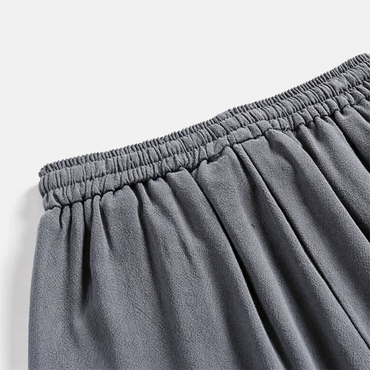 Buddha Stones Ensemble 2 pièces printemps automne décontracté en ramie unie à manches longues et cordon de serrage, pantalon et chemise, idéal pour la méditation avec poches pour homme. - image 8