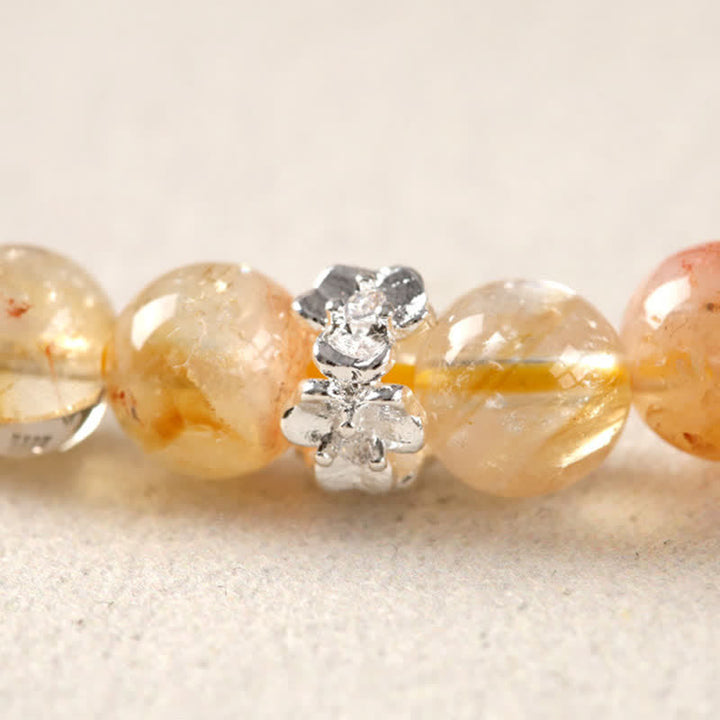 Buddha Stones Bracelet double tour en citrine Pi Xiu, symbole d'abondance et de richesse - image 5