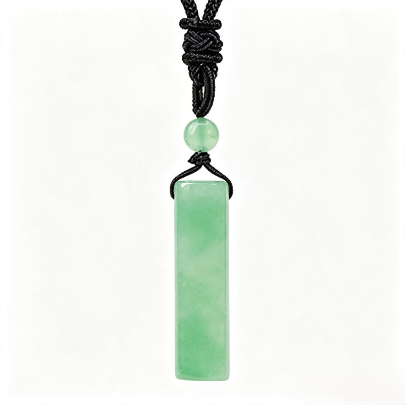 Buddha Stones Collier pendentif cylindrique de guérison en cristal de quartz rose, aventurine verte et améthyste, orné de divers cristaux. - Aventurine verte - image 3