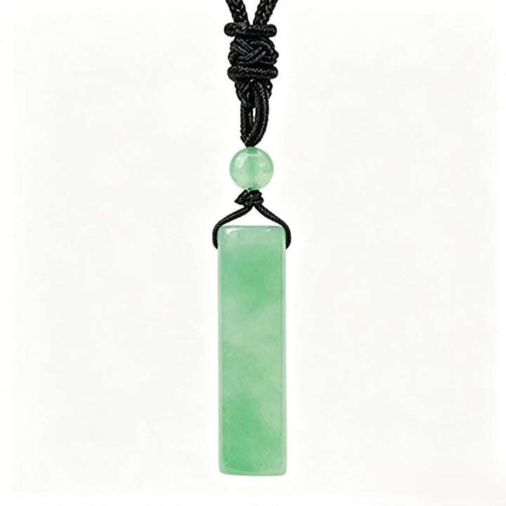 Buddha Stones Collier pendentif cylindrique de guérison en cristal de quartz rose, aventurine verte et améthyste, orné de divers cristaux. - Aventurine verte - image 3