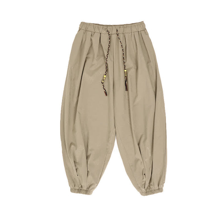 Buddha Stones Pantalon harem homme décontracté printemps-été style Tang à cordon de serrage et poches - image 10
