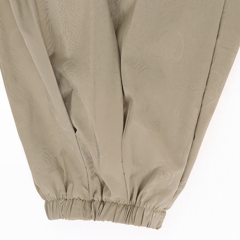 Buddha Stones Pantalon harem homme décontracté printemps-été style Tang à cordon de serrage et poches - image 13