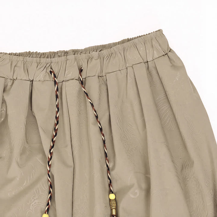Buddha Stones Pantalon harem homme décontracté printemps-été style Tang à cordon de serrage et poches - image 11