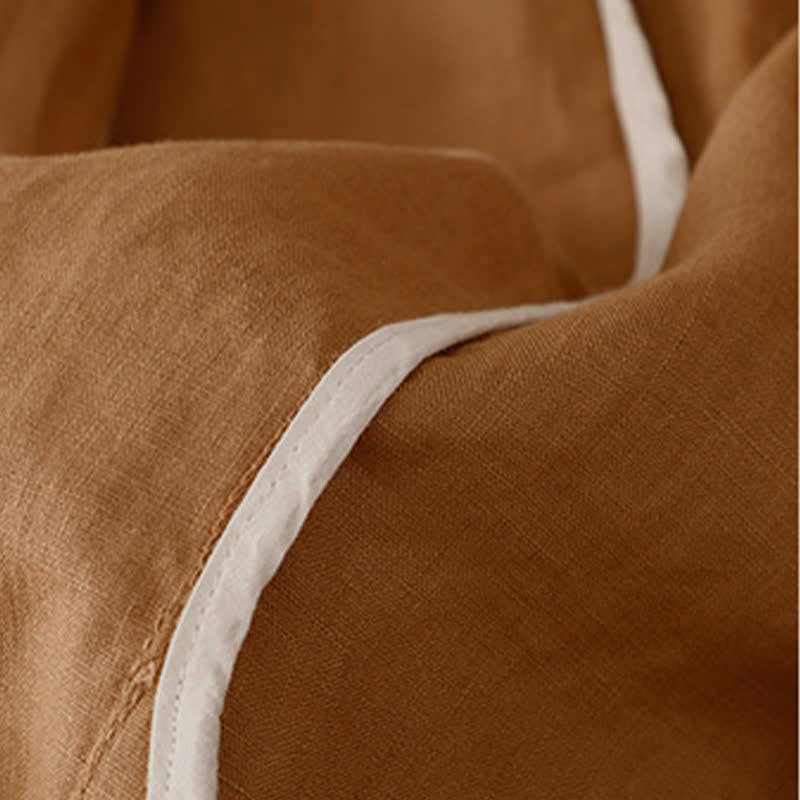 Buddha Stones Chemises à manches trois-quarts pour femme, style minimaliste décontracté, avec poche plaquée, idéales pour le printemps et l'été. - image 1