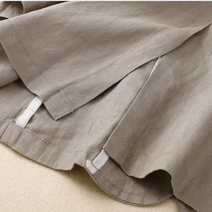 Buddha Stones Chemises à manches trois-quarts pour femme, style minimaliste décontracté, avec poche plaquée, idéales pour le printemps et l'été. - image 20