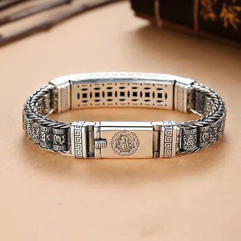 Buddha Stones Bracelet de protection en cuivre Om Mani Padme Hum - image 1