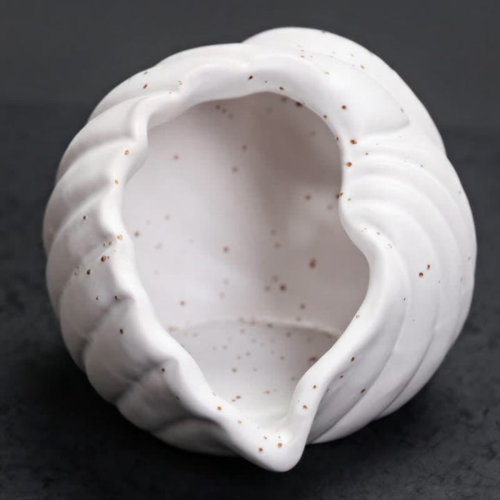 Buddha Stones Brûleurs d'encens en coquillage de conque de purification Shankha en céramique - image 9