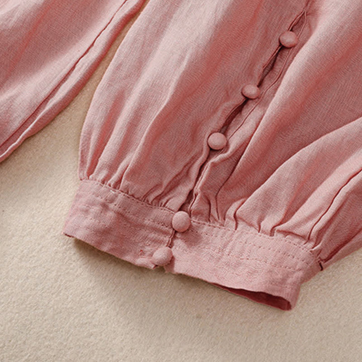 Buddha Stones Pantalon court basique décontracté printemps-été, style sarouel, avec poches - image 12