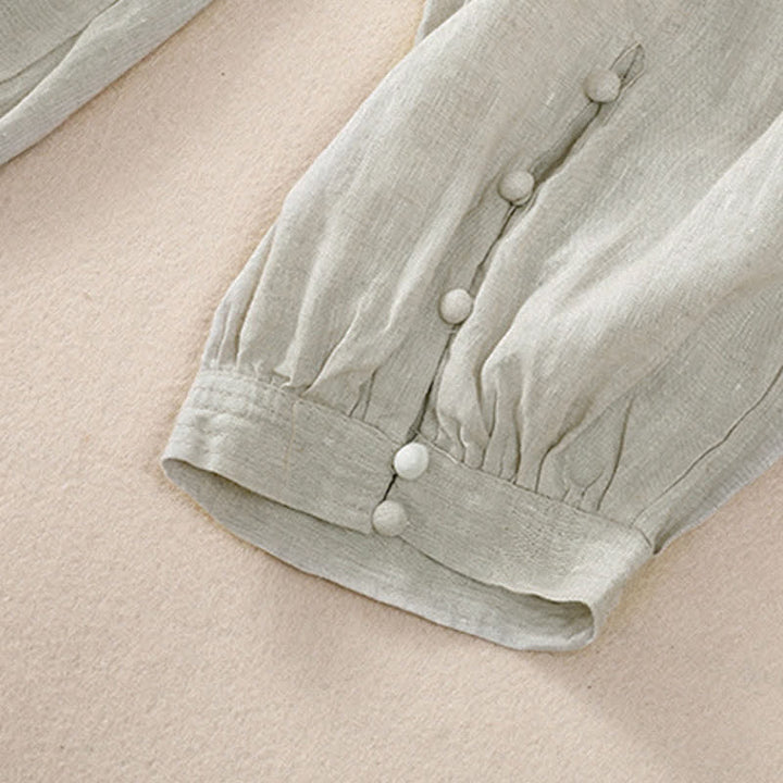 Buddha Stones Pantalon court basique décontracté printemps-été, style sarouel, avec poches - image 19