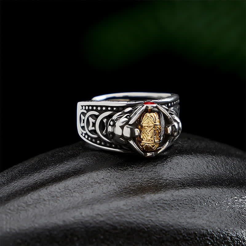 Buddha Stones Bague ajustable Pi Xiu en cuivre, pièce chinoise porte-bonheur - image 10