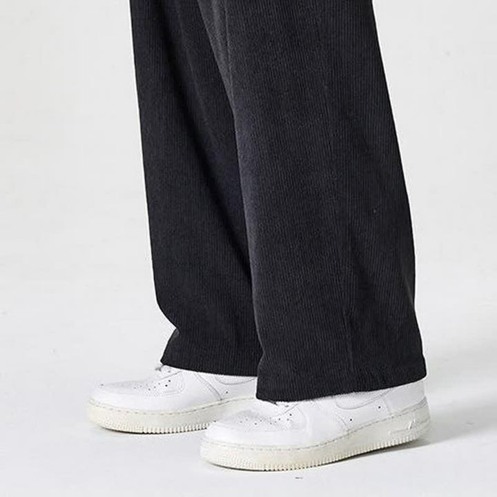 Buddha Stones Pantalon d'automne-hiver décontracté, coupe droite, fermeture éclair, avec poches - image 16