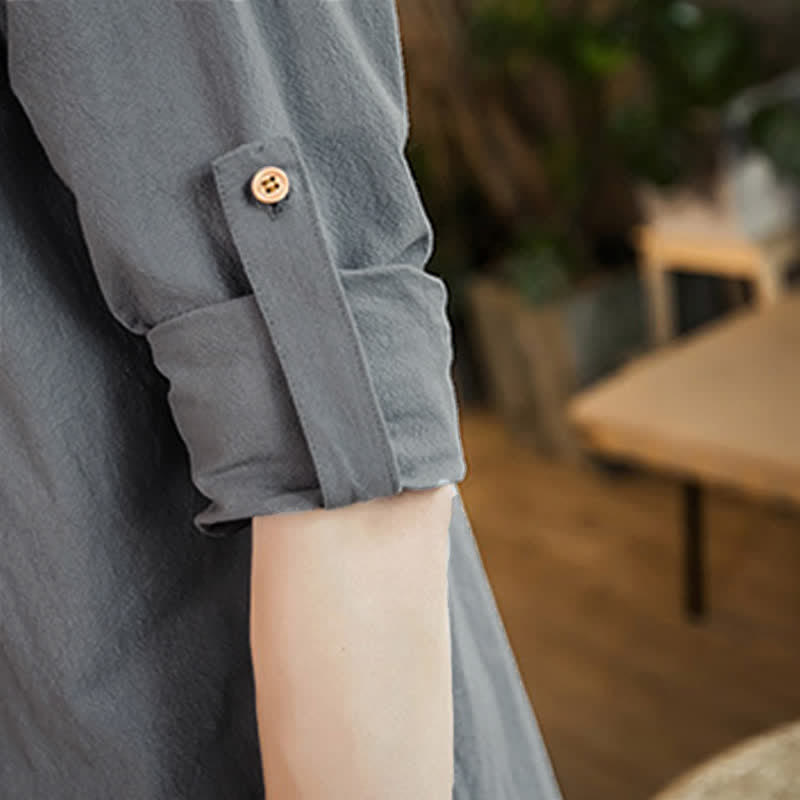 Buddha Stones Kimono homme uni, minimaliste et décontracté, idéal pour le printemps et l'automne - image 14