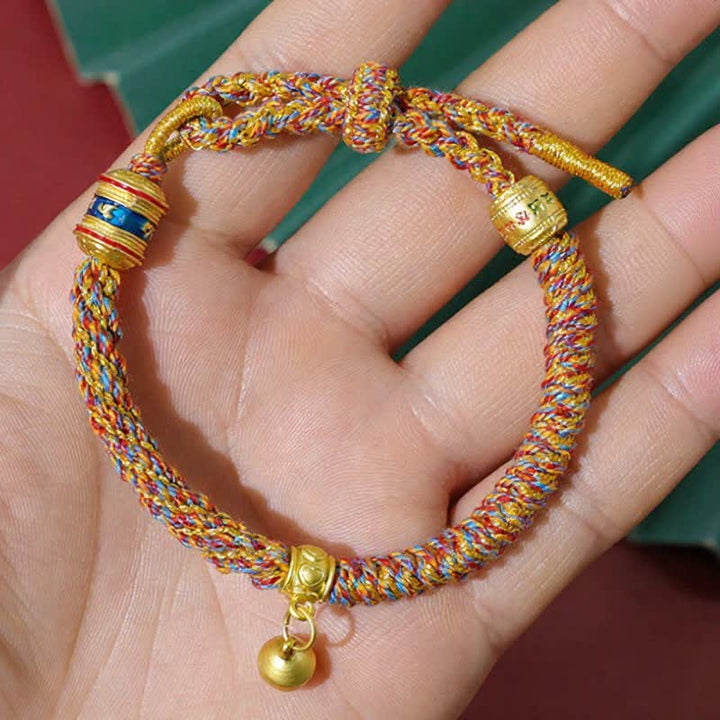 Buddha Stones Bracelet tibétain de protection à fil rouge Om Mani Padme Hum - image 2