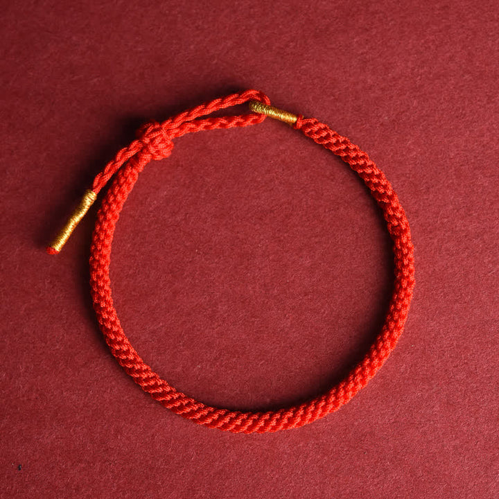 Buddha Stones Bracelet de protection ajustable en fil rouge tissé à la main - image 7