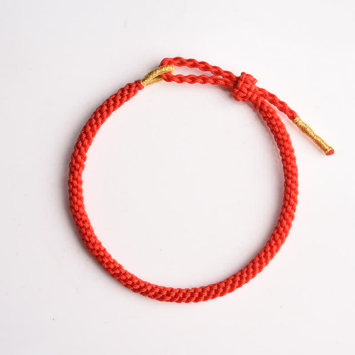 Buddha Stones Bracelet de protection ajustable en fil rouge tissé à la main - image 8