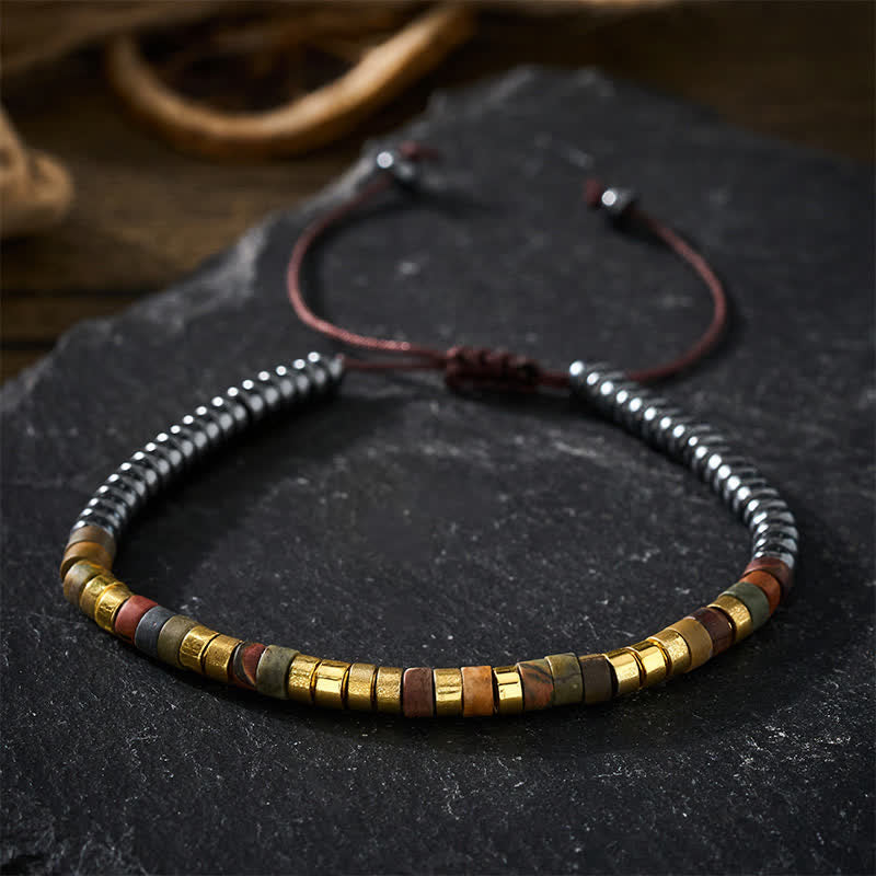Buddha Stones Bracelet puissant en perles d'hématite - image 11