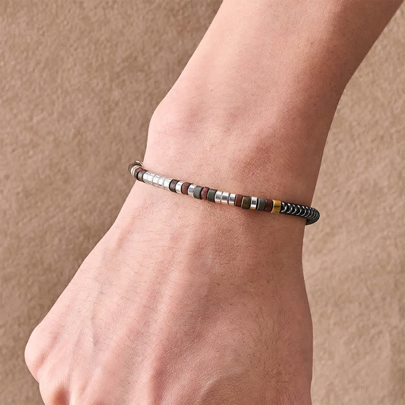 Buddha Stones Bracelet puissant en perles d'hématite - image 4