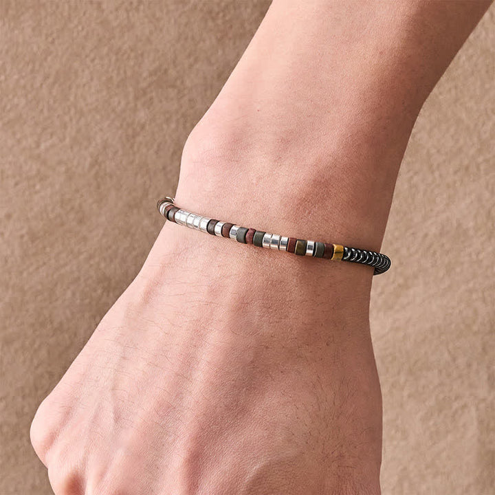 Buddha Stones Bracelet puissant en perles d'hématite - image 4